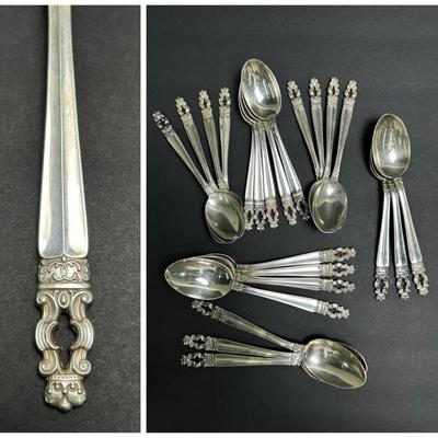 Sterling Silver Gorham “Hispana-Sovereign” Spoons - 945 Grams