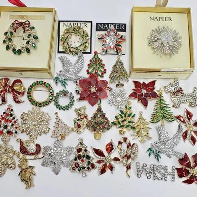 Christmas Brooches