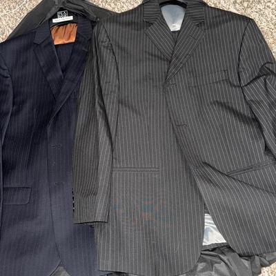 Navy + Black Pin Stripe Suits 