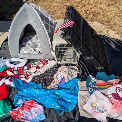 Small Dog Kennel, Cozy Pet Bed & Seasonal Dog Clothing Collection