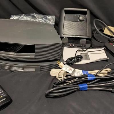 Bose Speaker with CD Player & Sharper Image Wireless TV Speaker