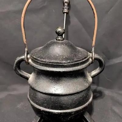 Cast Iron Fireplace Smudge Pot With Wand