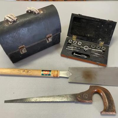 Vintage Workshop Tool Collection Featuring Greenfield Tap & Die Set