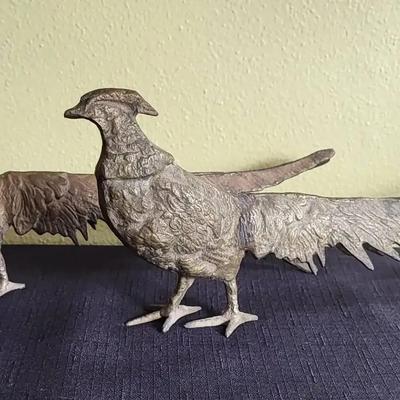 Brass Pheasant Pair (LR)