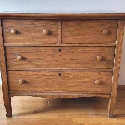Victorian Tiger Oak Dresser (BR1)