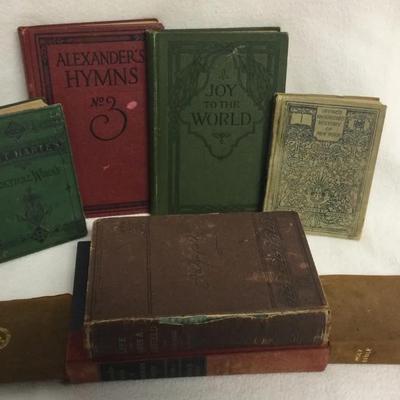 Antique & Vintage Books, 8 Pcs