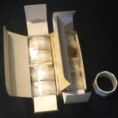 Noritake Golden Cove #7719 Napkin Rings 8 Pc.