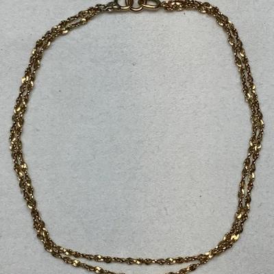 14k Double Chain Bracelet