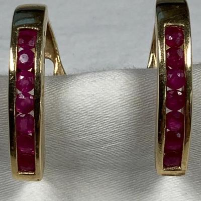 14k Gemstone Earrings 