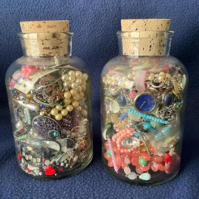 Jewelry With Craft Supplies Two Mystery Jars