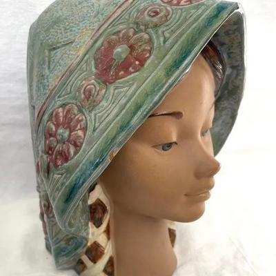 Lladro Porcelain Senorita Head, Bust #4946