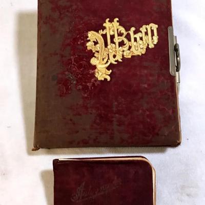 Victorian Velveteen Photo Album & Autograph Book