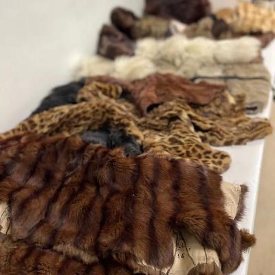 Vintage Fur Cuffs, Tails, and Spare Pieces