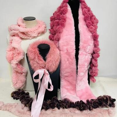 “Laura Ashley” and More Pink Faux and Real Furs