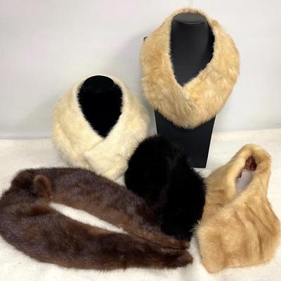 Gorgeous Collection of Vintage Mink and Fox Collars