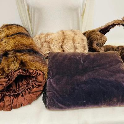 Real and Faux Fur Muffs