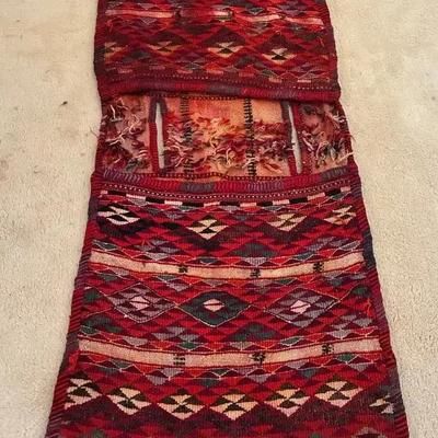Vintage Handmade Tribal Saddlebag, Khorjin