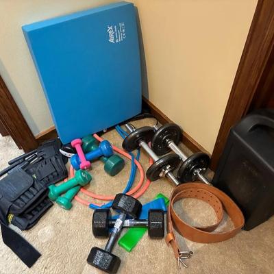 Hand Weights, Ankle Weights And Foam Balance Board 