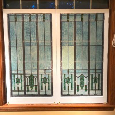 Arts And Crafts Stained Glass Panels 