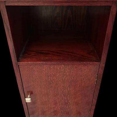Small Single Door Wood Cabinet