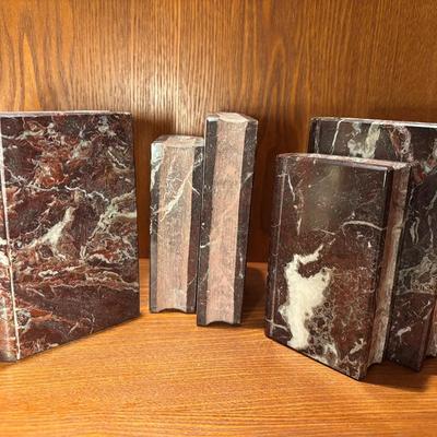 Marble Bookends
