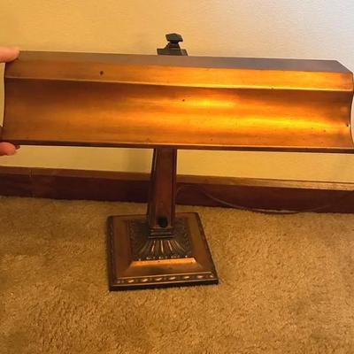Art Deco Copper Desk Lamp