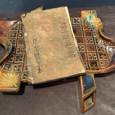 Antique Chinese Geomancy (Feng Shui) Book & Patton Ceramic Art
