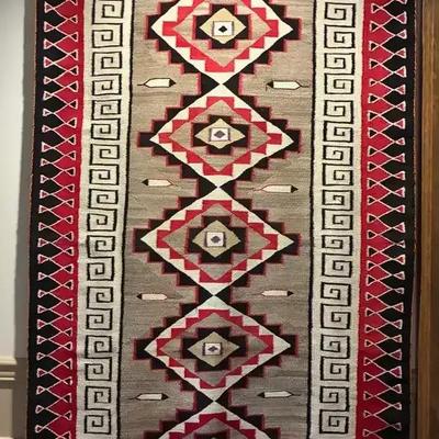 Adobe Gallery Southwest Native American Woven Rug 