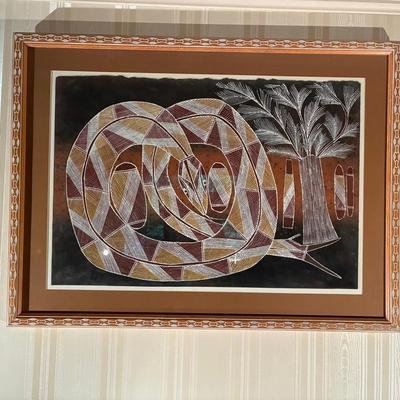 Aboriginal Snake Painting 