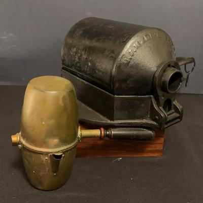 Antique  Coffee Roaster And Coffee Maker