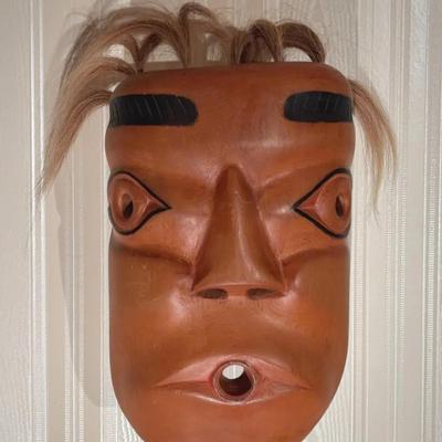Makua Artist Arnold Smith Carved Mask 