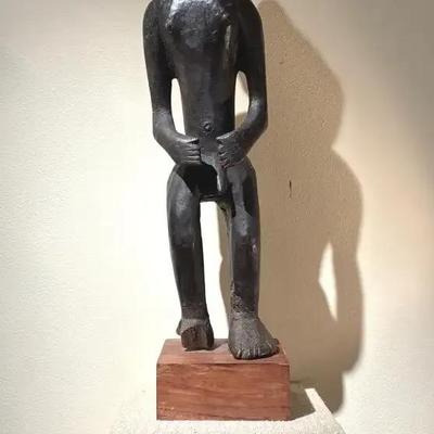 Carved Wood African Sculpture 