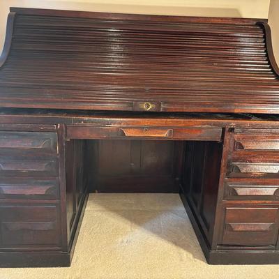Antique Roll Top Desk