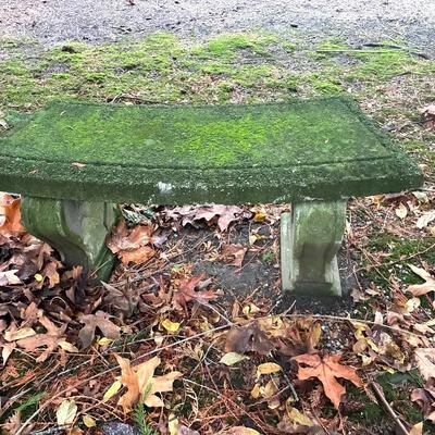 Cement Garden Bench 