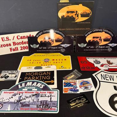 Morgan Sports Club Signs and Other Auto Enthusiast Signage