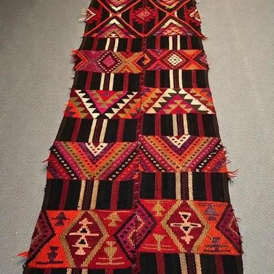 Kilim Runner Rug, 196x34”