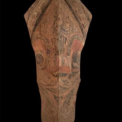 Batak Hand Carved And Painted Singa Singa Tribal Carving 