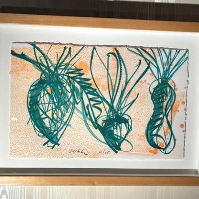 Chihuly Ikebana Sketch #3 Lithograph With COA 