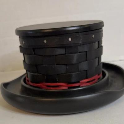Longaberger Top Hat Basket with Base And Protector