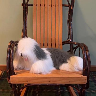 Rustic Bentwood Rocker and Friend