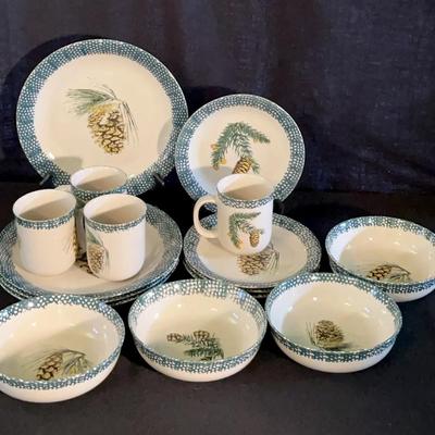 “Evergreen” By Thomson China - Four 4pc Place Settings #2