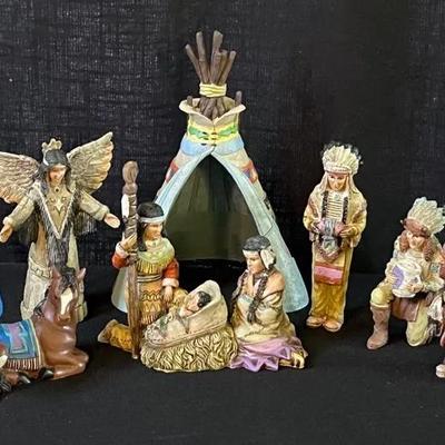 Native American Nativity Set