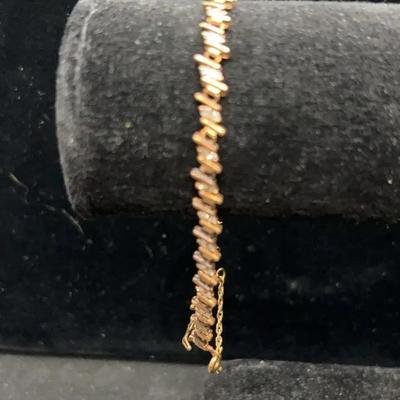 Yellow Gold 14K and Diamond Bracelet 