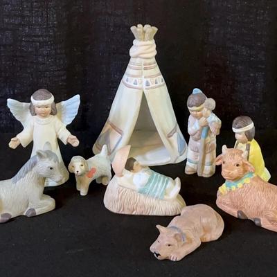 House Of Lord Native American Nativity Set