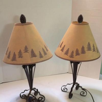 Pine Cone Table Lamps (2) #1