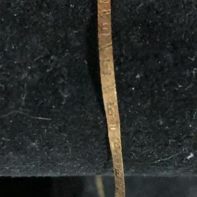 Yellow Gold 14 K Bracelet With Safety Chain#2