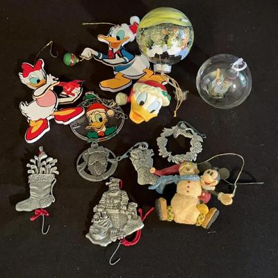 Disney, Pewter + Handmade Ornaments + More