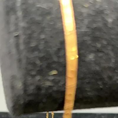 Yellow Gold 14 K Bracelet With Safety Chain