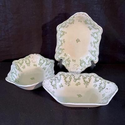 “Cloverly Green” China By Johnson Bros - Serving Bowls