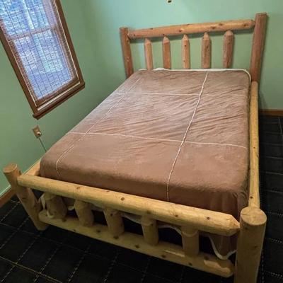Rustic Full Size Log Bed #2